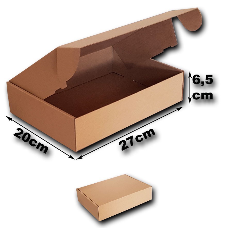 Ultraresistentes Caja cartón Kraft Caja automontable Ideal para tiendas online Montaje muy fácil y sencillo.Apta para envíos postales Pack 50 cajas para envíos 315x230x050mm 