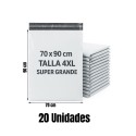 70x90cm. Sobres Bolsa para Envios, Mensajeria, Courier. TALLA 4XL SUPER GRANDE . 60 micras. 20 unidades
