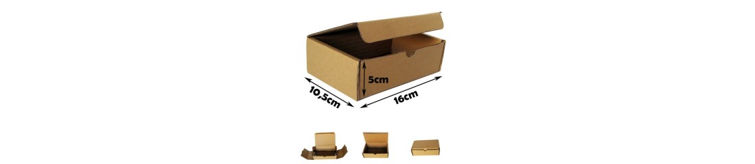 Cajas económicas de pequeño formato 16x10,5x5cm